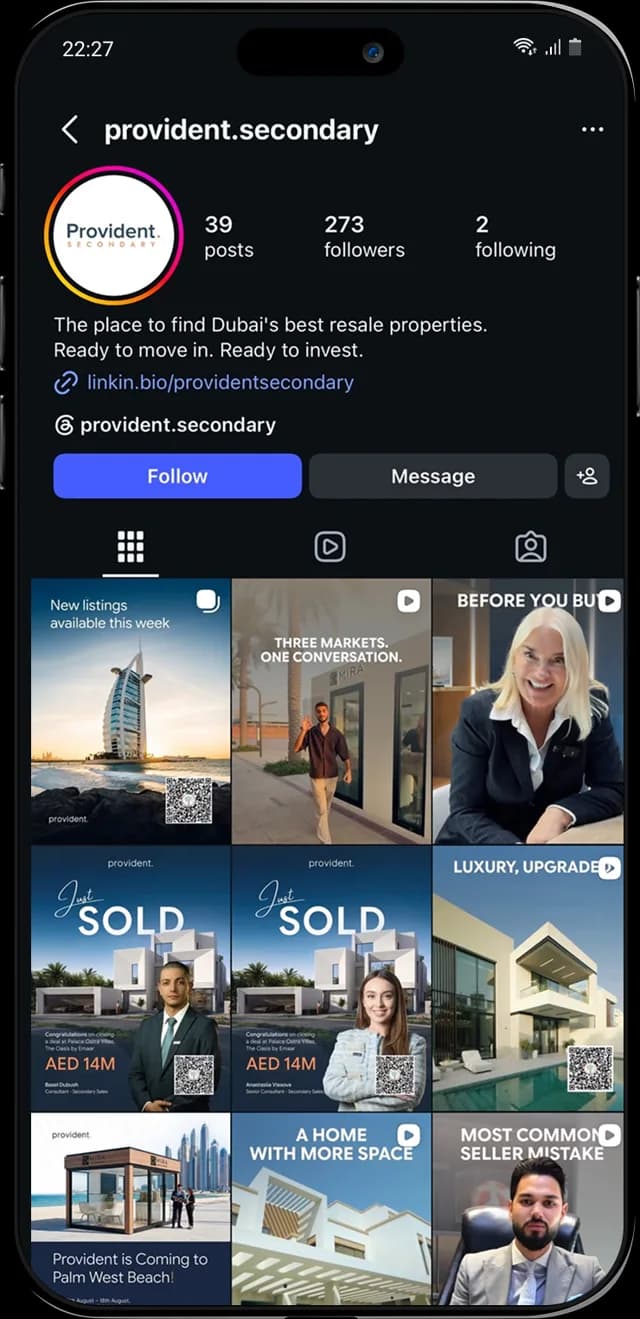 @provident.secondary Instagram page